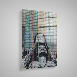 Wallity Cuadro Decorativo Banksy 45 x 65 cm en Vidrio Templado